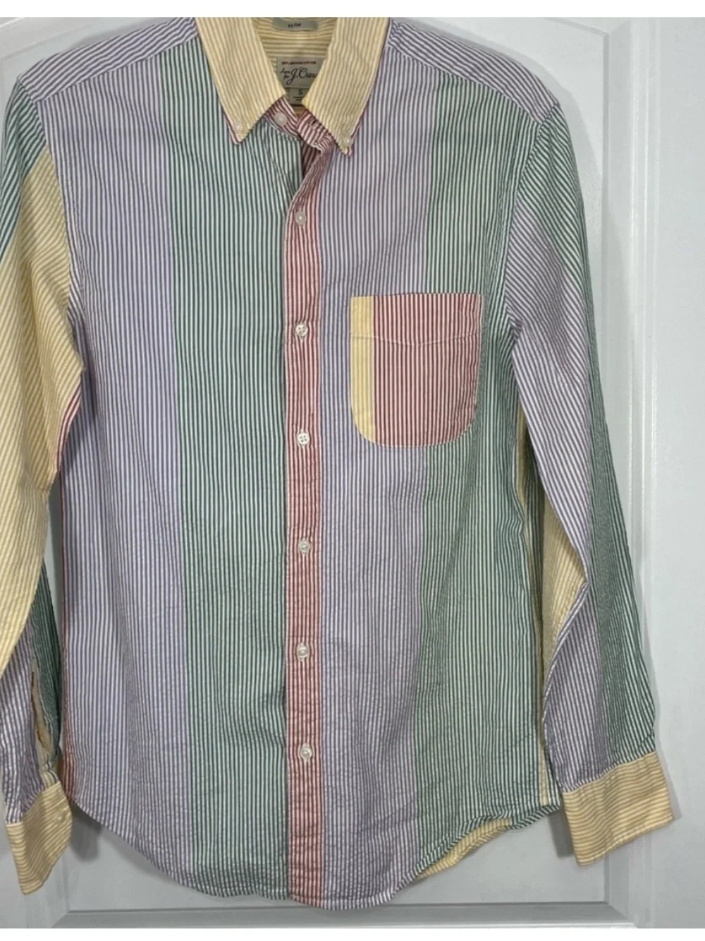 J. Crew Men’s Multicolor Striped Button-Down Shirt Size Small CB-108